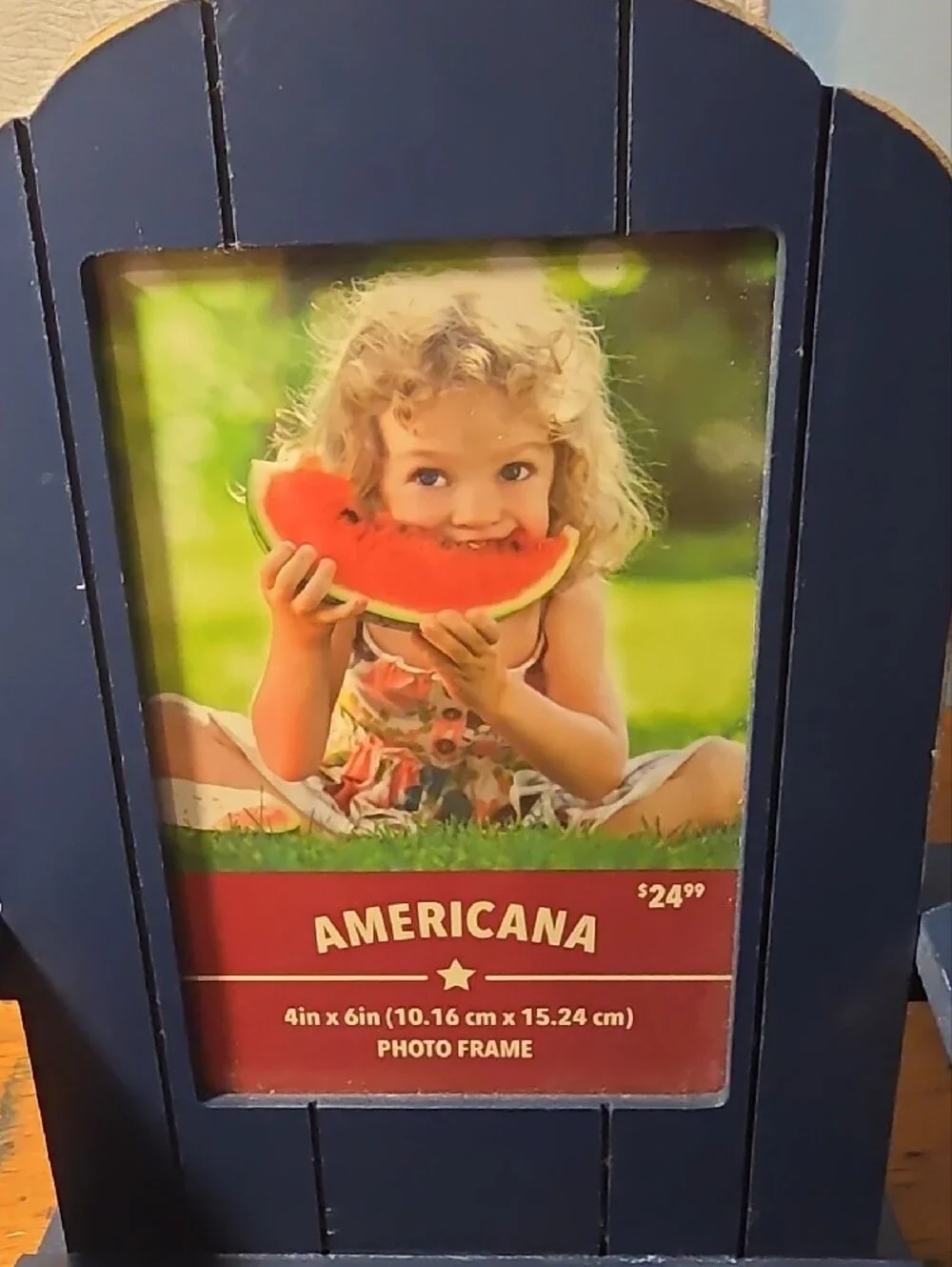 Blue Mini Adirondack Photo Frame Chair